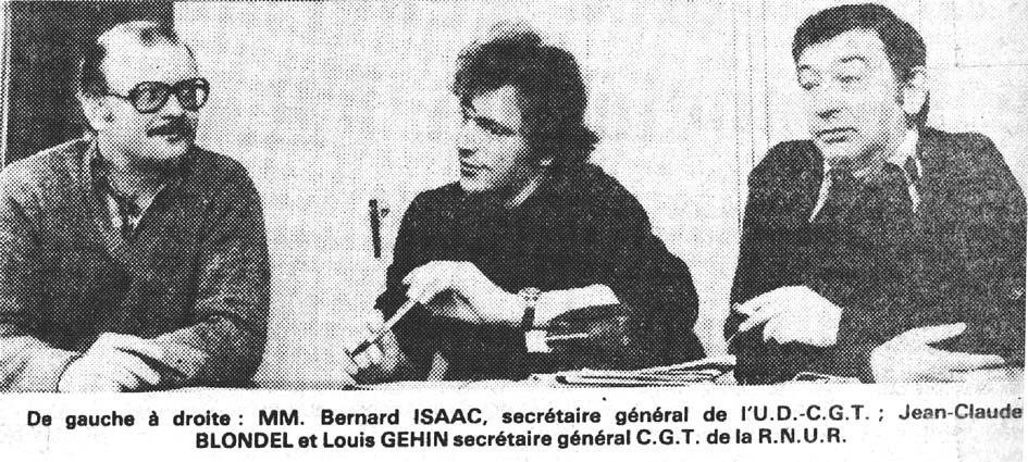 Bernard Issac, JC Blondel, et Louis Ghin