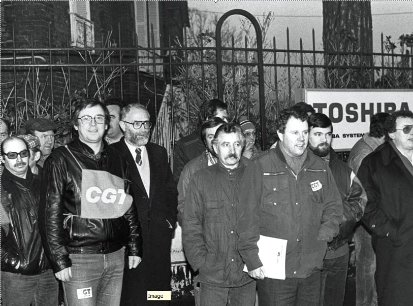 Rassemblement des salariés de la cellophane en 1988
